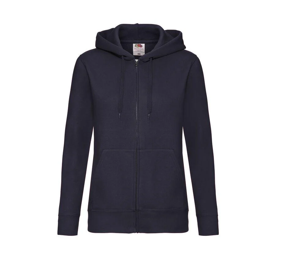 Fruit of the Loom SC375 Premium Ritshoodie Dames – Deep Navy