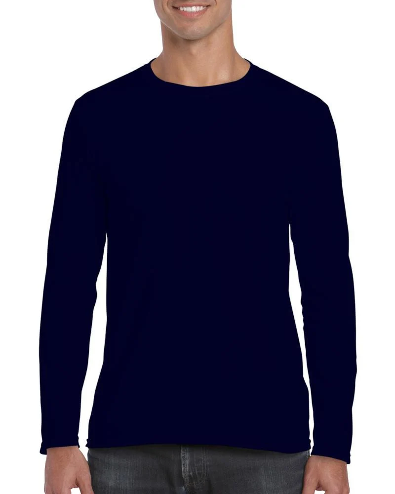 Gildan GN644 Softstyle T-shirt Lange Mouwen – Navy