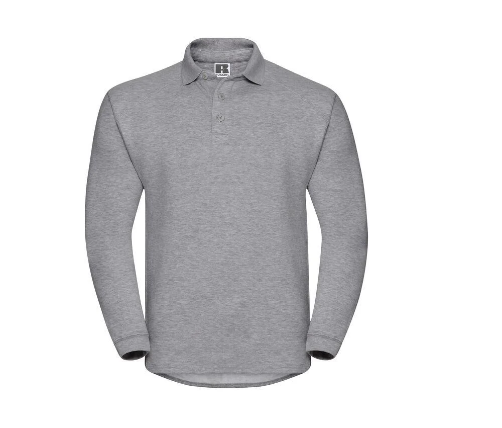 Russell JZ012 Heavy Duty Sweater met Kraag – Light Oxford
