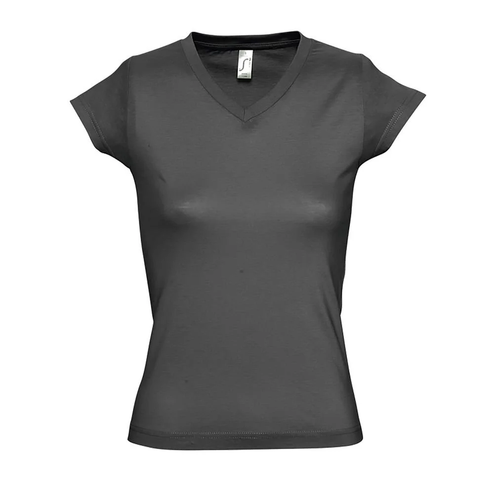 SOL'S 11388 Moon T-shirt V-hals Dames – Diepe Heide