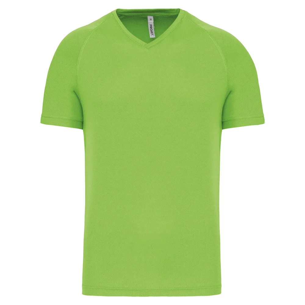 Proact PA476 Sport T-shirt V-hals Heren – Limoengroen