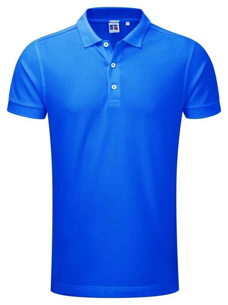Russell JZ566 Stretch Polo Heren – Azure Blue