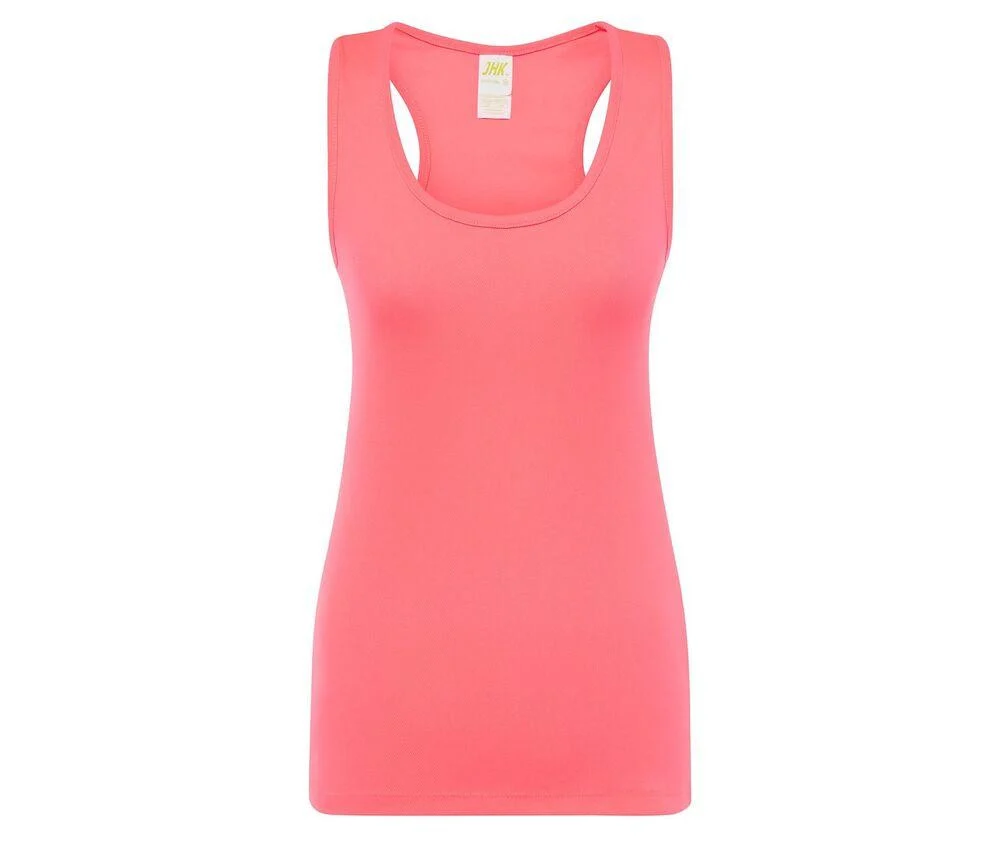 JHK JK904 Aruba Sporttanktop Dames – Fuchsia Fluor