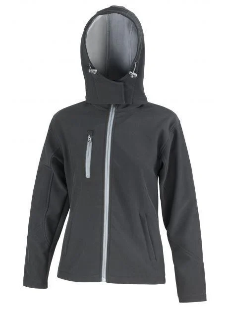 Result RS23F Performance Softshell Jas Dames – Black/Grey