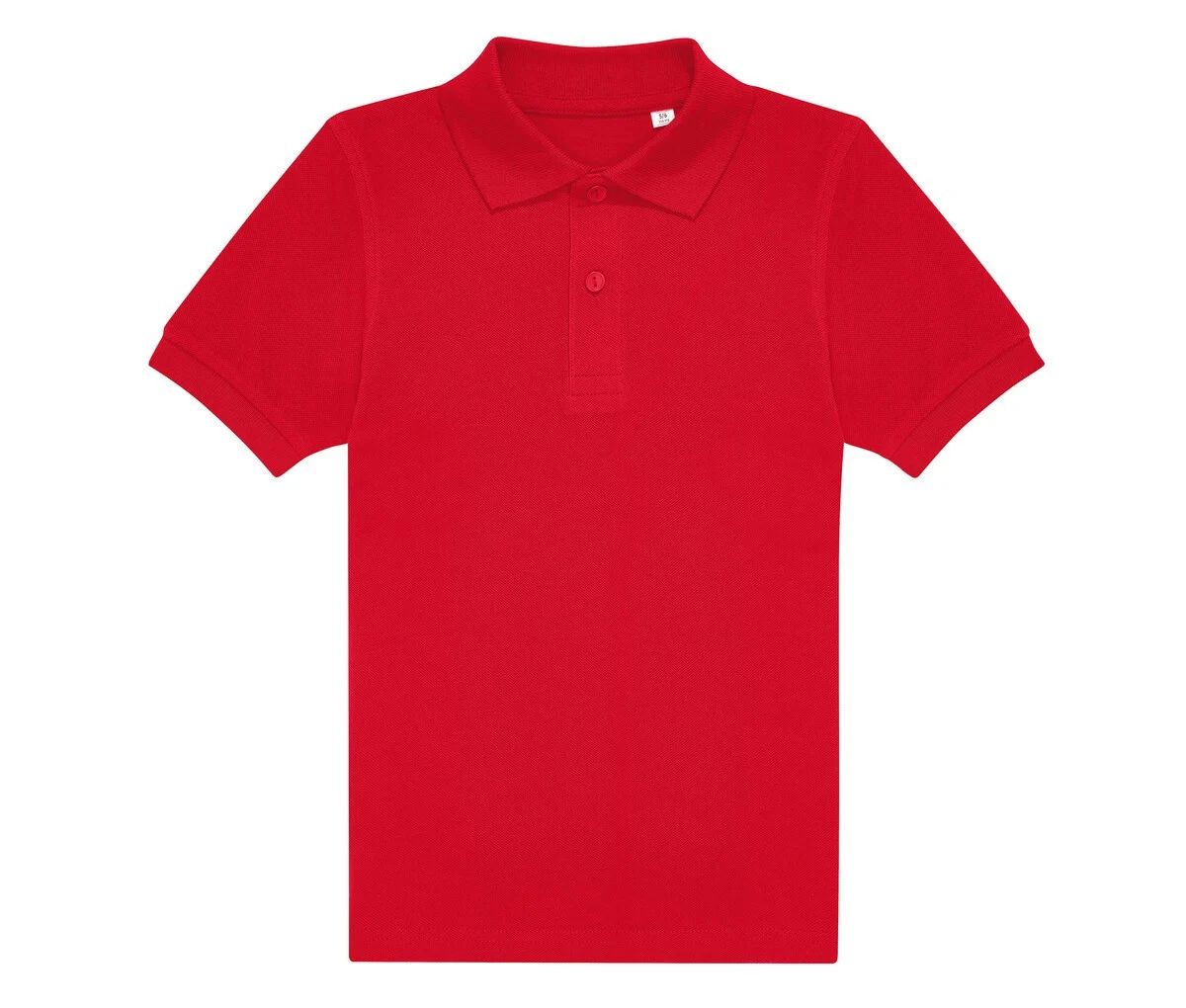 B&C BCK424 Fijne Piqué Kinderpolo – Red