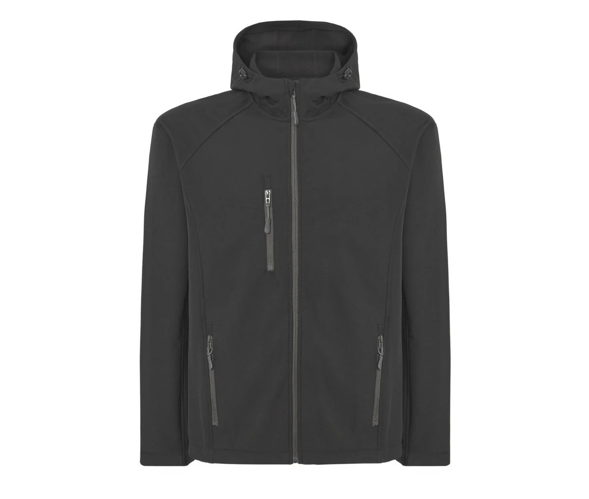 JHK JK341 Softshell Jas met Capuchon – Black