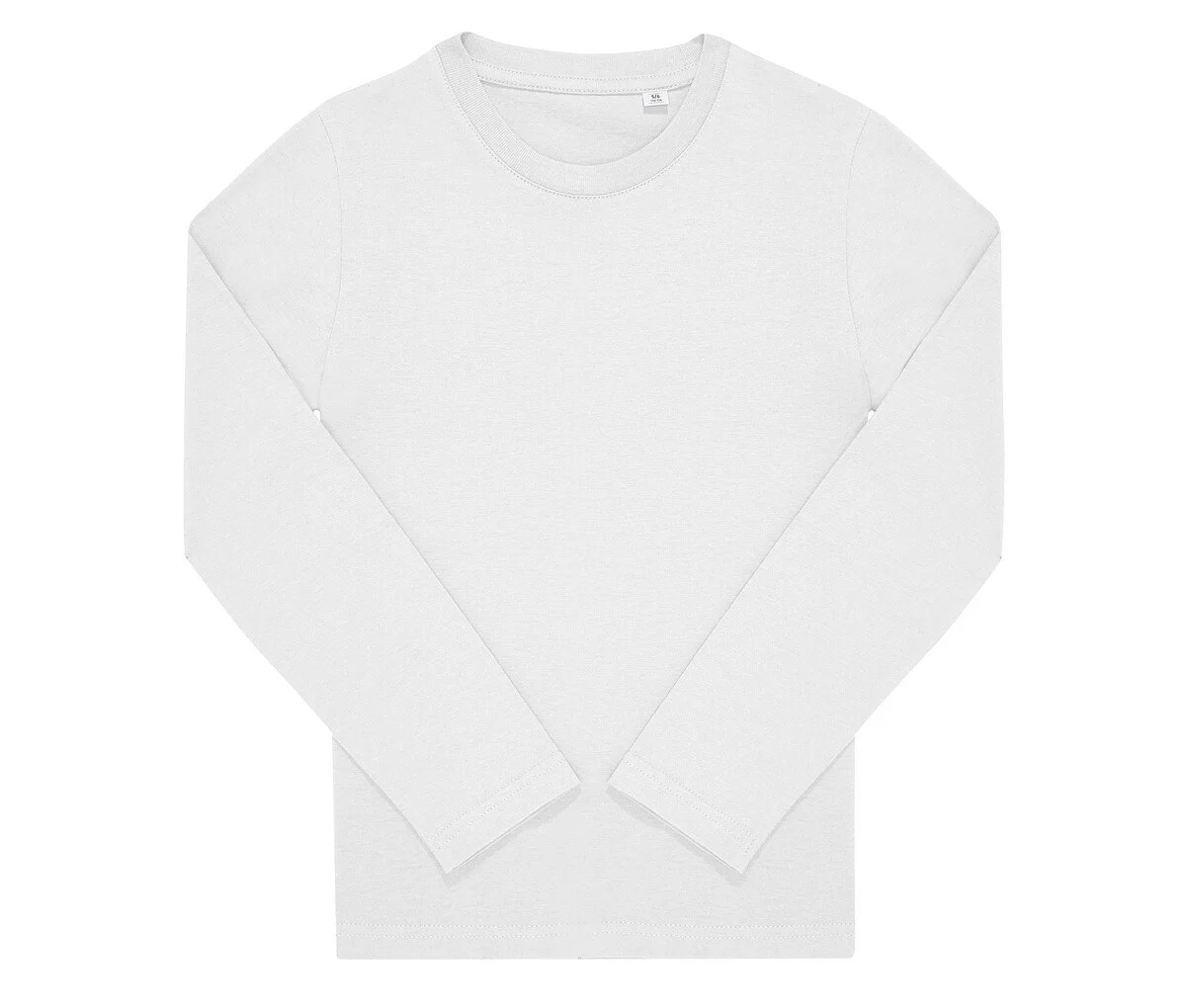 B&C BC01KLS T-shirt Lange Mouwen Kinderen – Wit