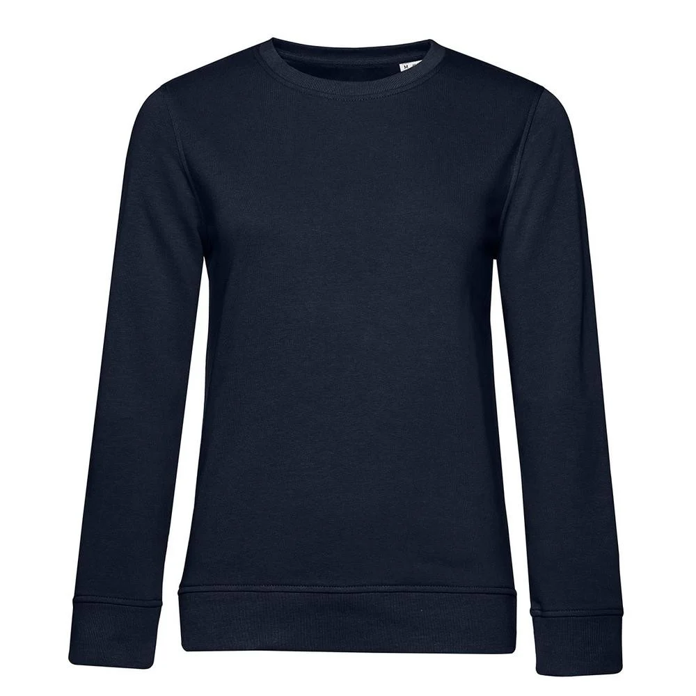 B&C BCW32B Biologische Sweater Dames – Navy Blue
