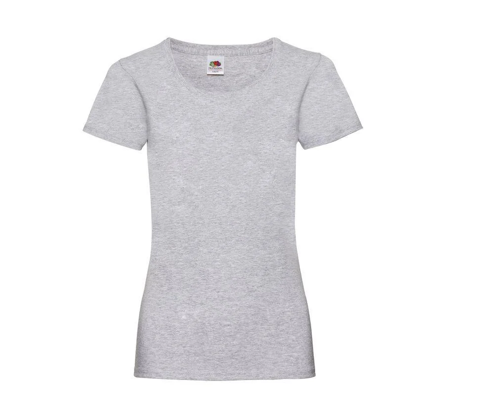Fruit of the Loom SC600 Valueweight T-shirt Dames – Heather Grey