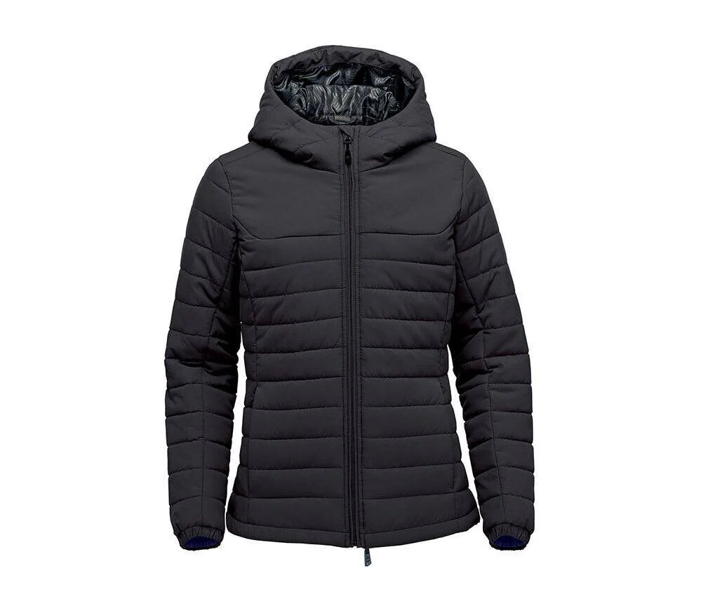 Stormtech SHQXH1W Nautilus Gewatteerde Jas met Capuchon Dames – Black